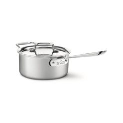 All-Clad D5 Brushed Stainless Steel Saucepan & Lid | 3 Qt.