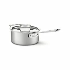 All-Clad D5 Brushed Stainless Steel Saucepan & Lid | 3 Qt.