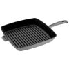 Staub 11.75" Square Cast Iron Grill Pan | Graphite Grey 2 Staub 11.75" Square Cast Iron Grill Pan | Graphite Grey -STAUB Shop 40501 109 0 1