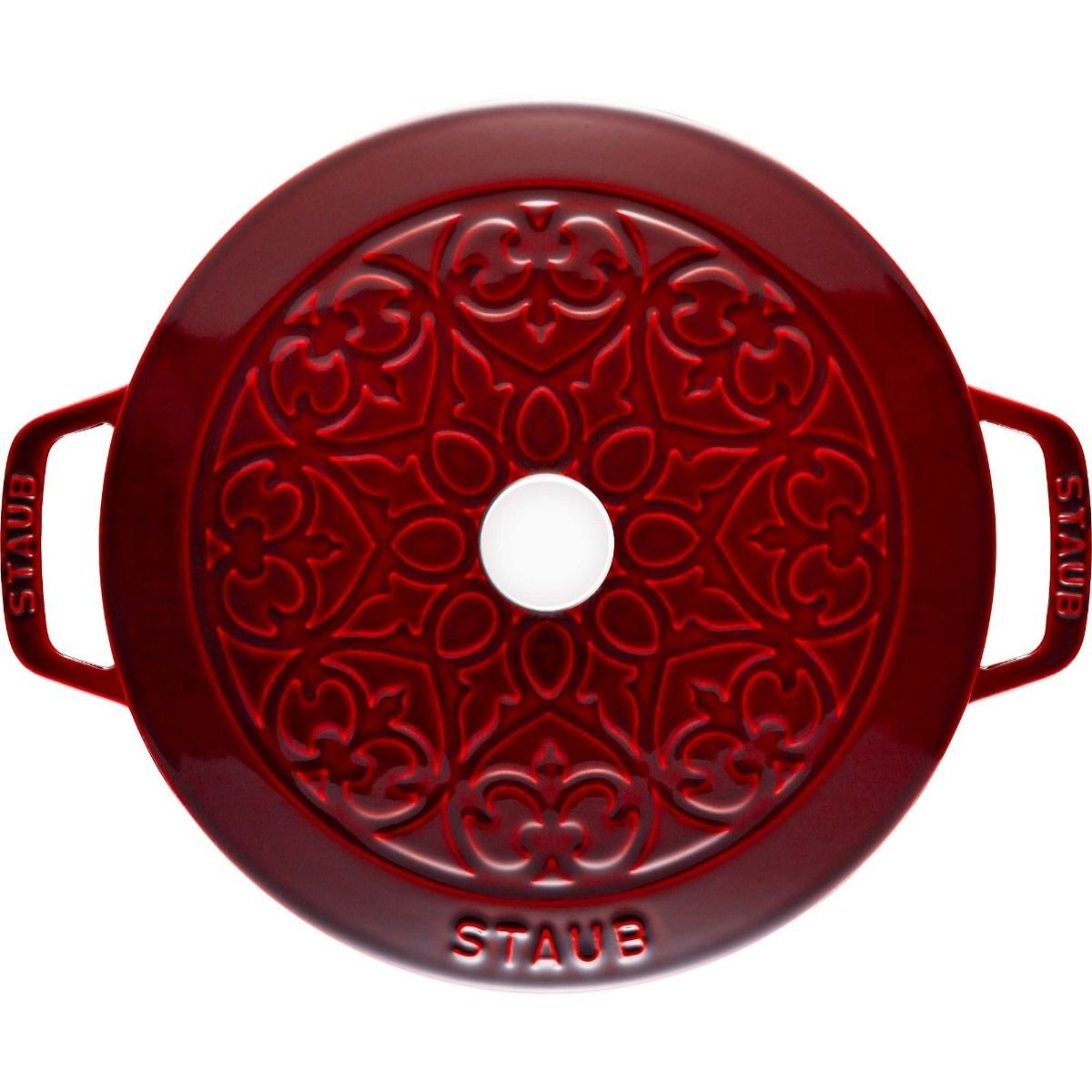 Staub 3.75 Qt Essential French Oven with Lilly Lid | Grenadine Staub 3.75 Qt Essential French Oven With Lilly Lid | Grenadine -STAUB Shop 40508 675 0 3 1 2