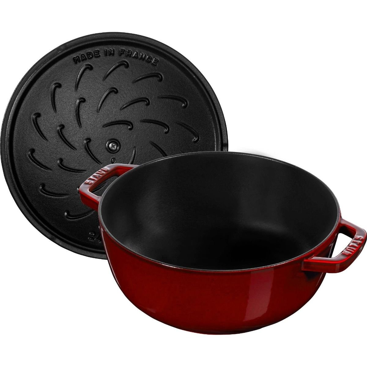 Staub 3.75 Qt Essential French Oven with Lilly Lid | Grenadine Staub 3.75 Qt Essential French Oven With Lilly Lid | Grenadine -STAUB Shop 40508 675 0 5 2