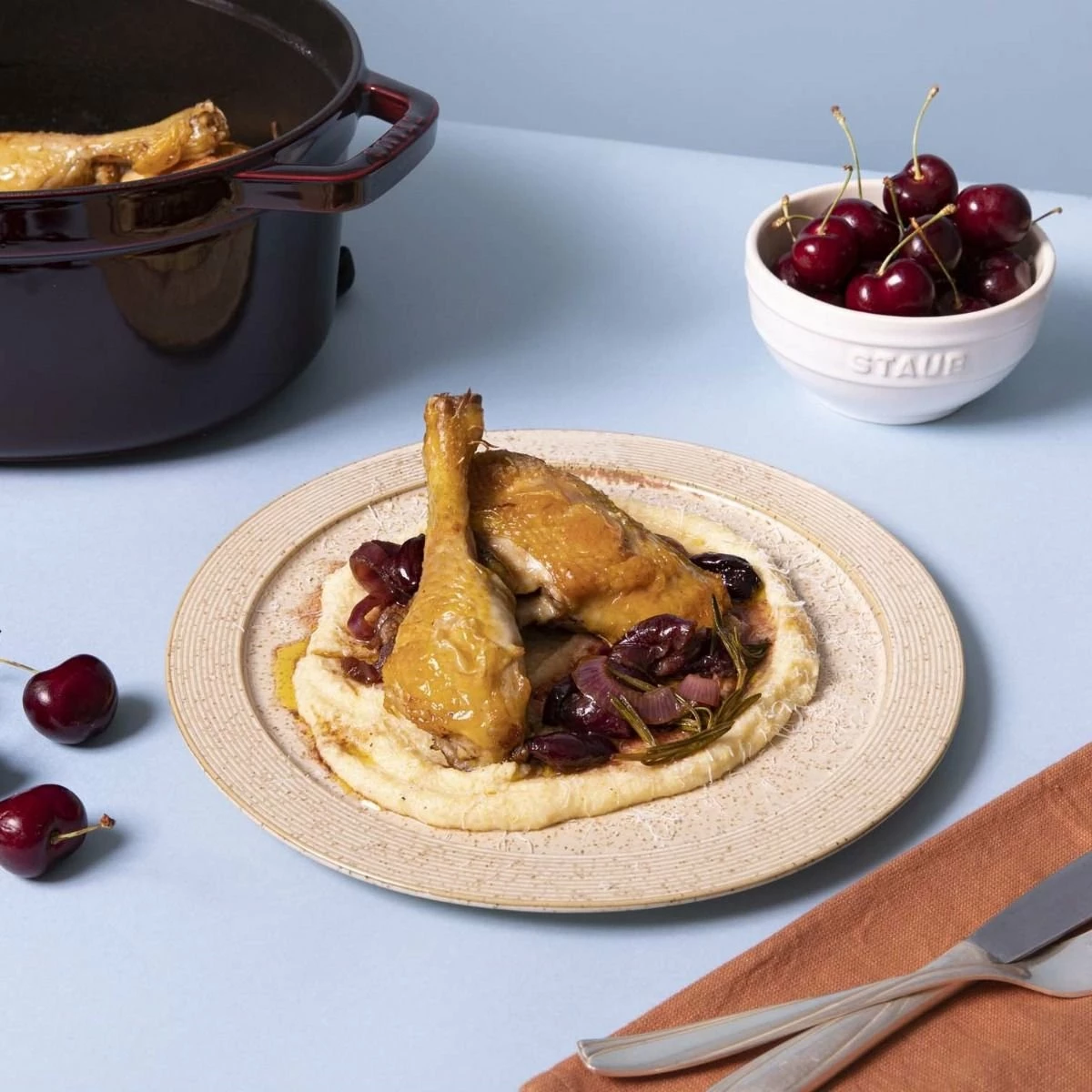 Staub 7 Qt. Oval Cocotte/Dutch Oven | Grenadine - Image 3