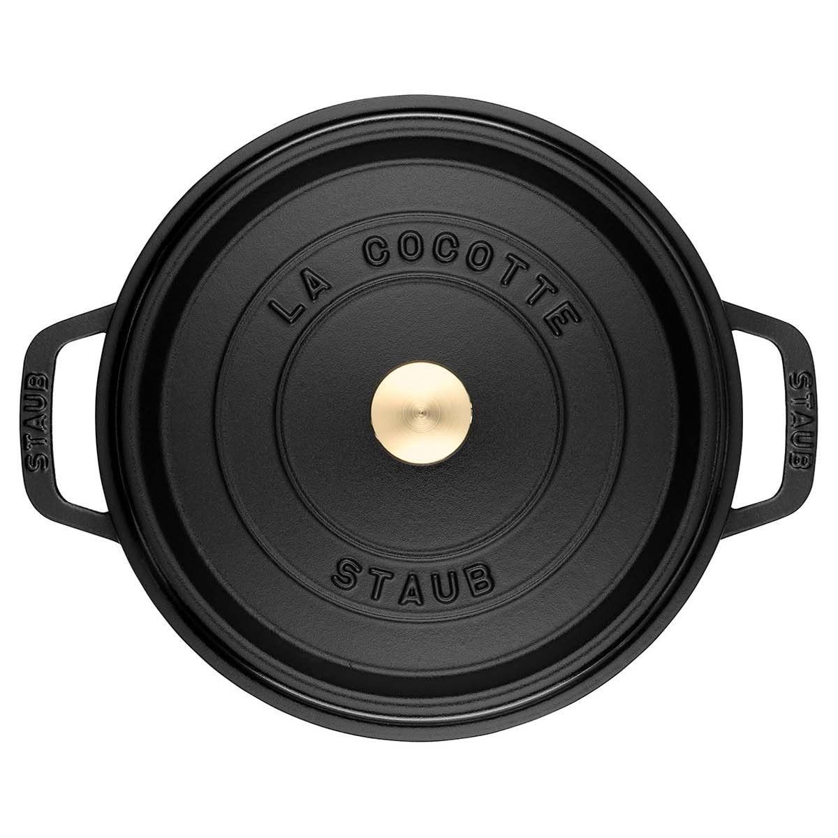 Staub 9 Qt. Round Cocotte/Dutch Oven | Matte Black 4 Staub 9 Qt. Round Cocotte/Dutch Oven | Matte Black - Image 2