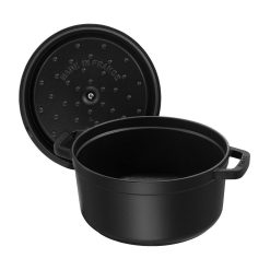 Staub 9 Qt. Round Cocotte/Dutch Oven | Matte Black 9 Staub 9 Qt. Round Cocotte/Dutch Oven | Matte Black -STAUB Shop 40509 863 0 3