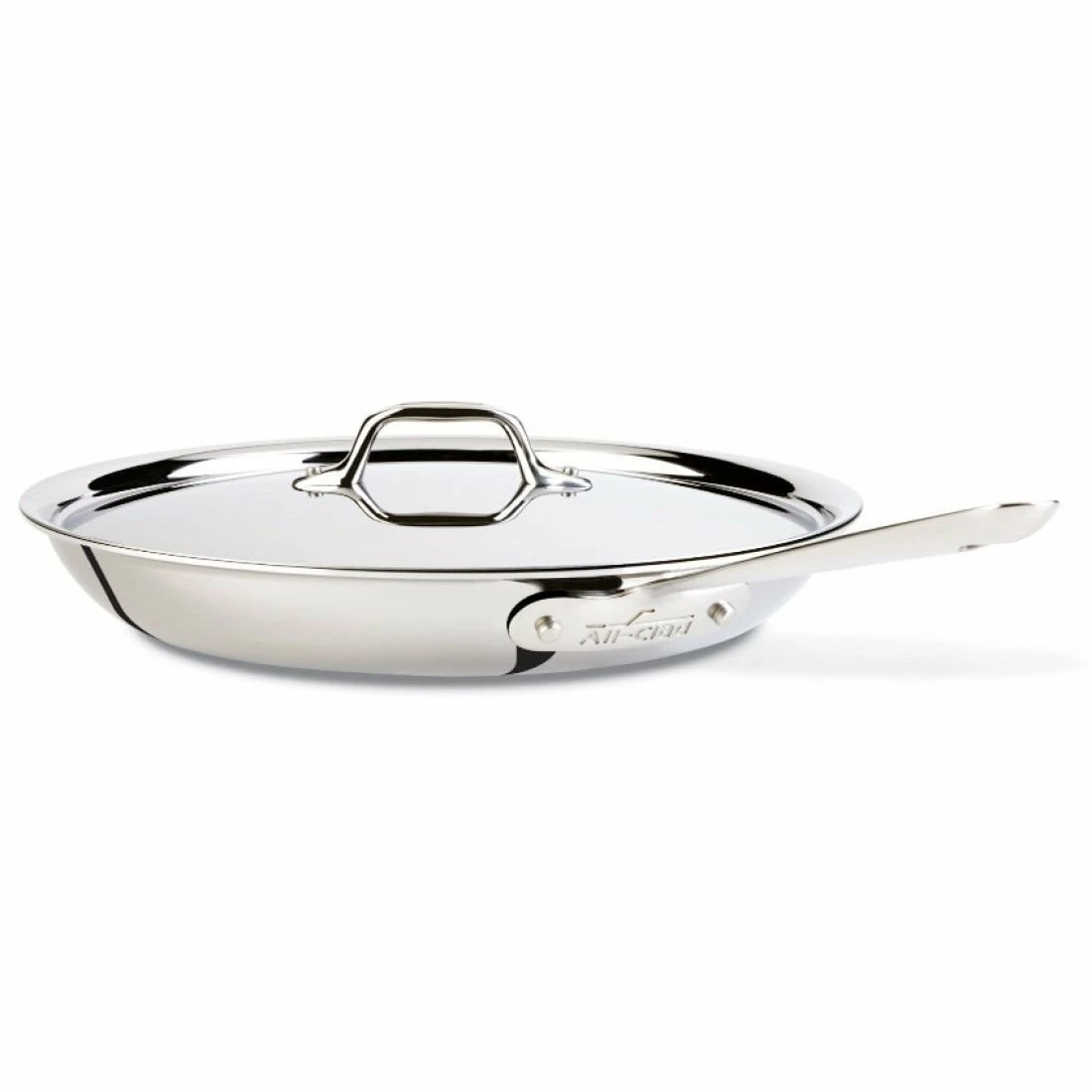 All-Clad D3 Stainless Steel 12.5" Fry Pan + Cleaner - Image 2