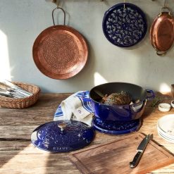 Staub 3.75 Qt Essential French Oven With Lilly Lid | Dark Blue 11 Staub 3.75 Qt Essential French Oven With Lilly Lid | Dark Blue -STAUB Shop 424422960