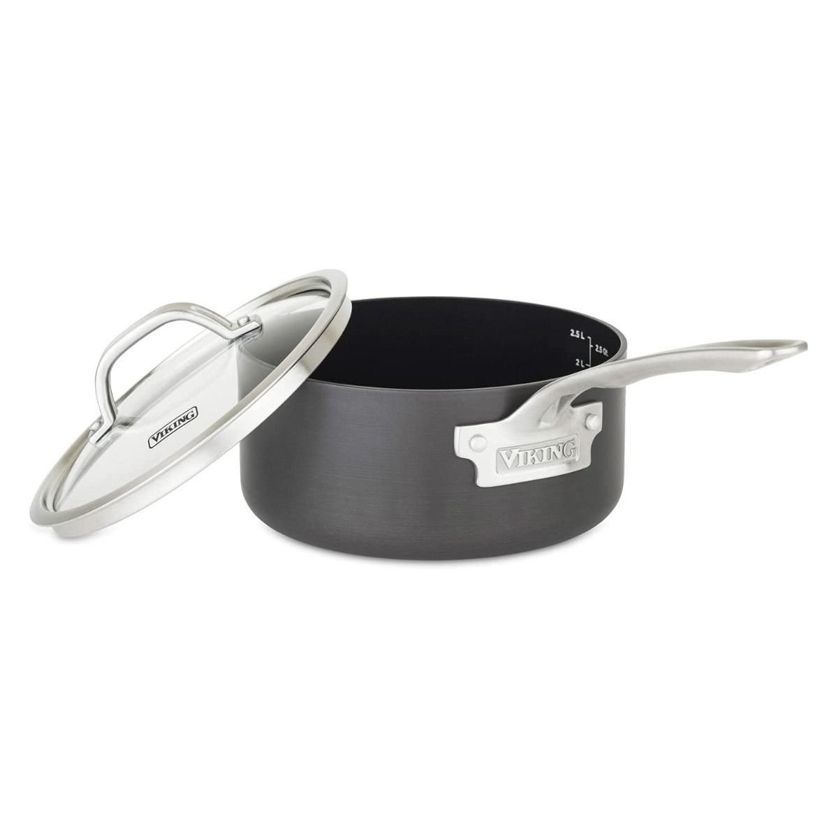 Viking Hard Anodized Nonstick Saucepan | 3-Quart 3 Viking Hard Anodized Nonstick Saucepan | 3-Quart