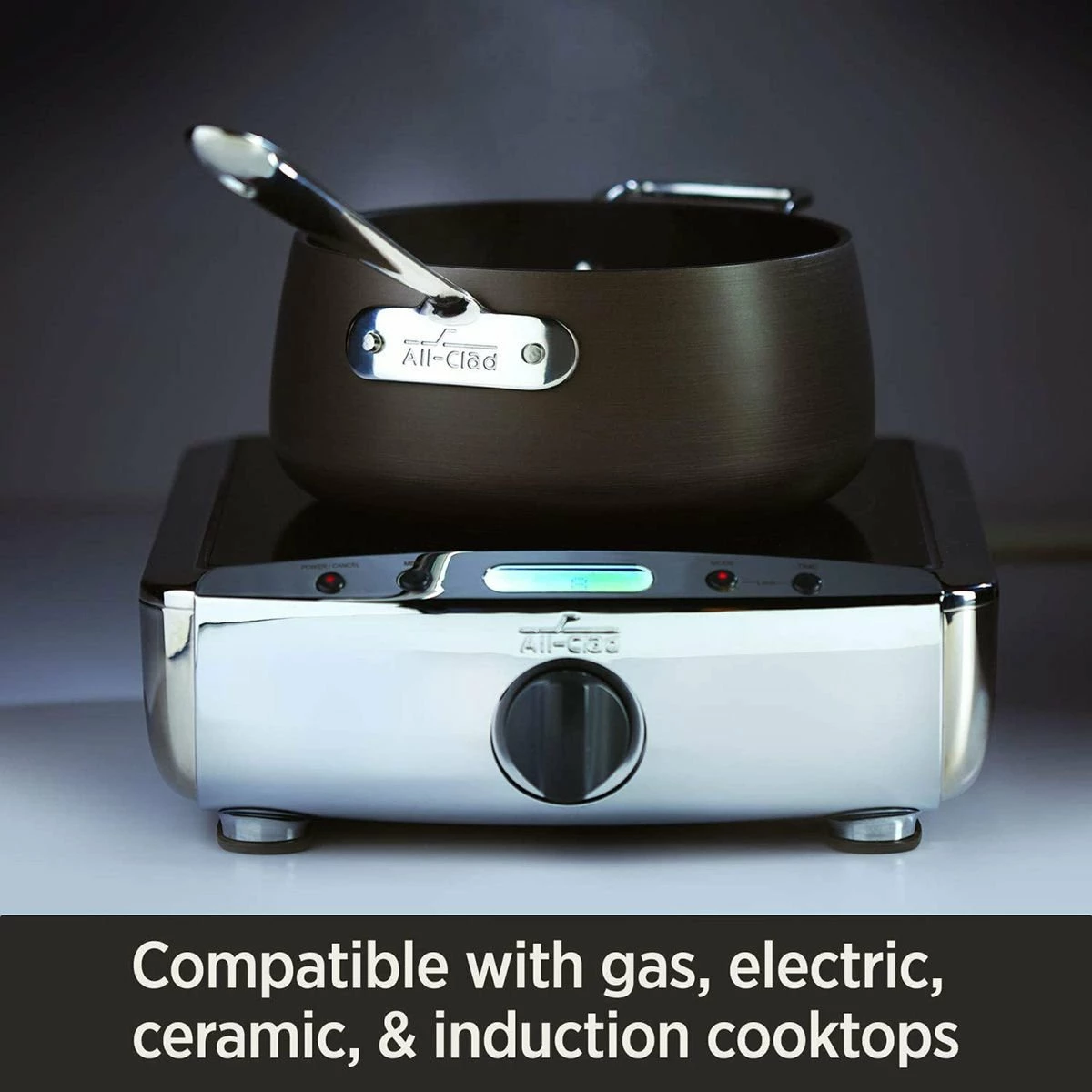All-Clad HA1 Hard Anodized Nonstick Saucepan & Lid | 2.5 Qt. - Image 4