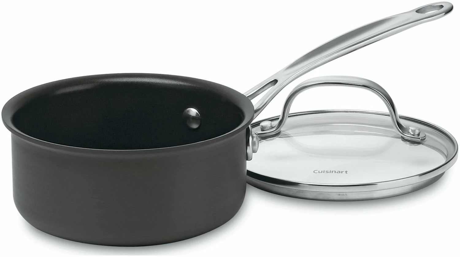 Cuisinart Chef's Classic Hard Anodized Nonstick 1-Quart Saucepan With Lid