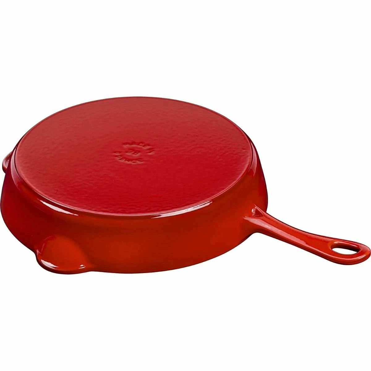 Staub 11'' Traditional Deep Skillet | Cherry Red - Image 4