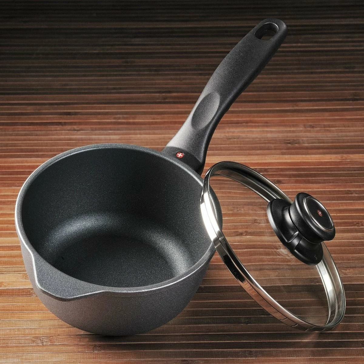 Swiss Diamond | HD Sauce Pan With Lid - 6.3" (1.4 Qt.) - Image 5