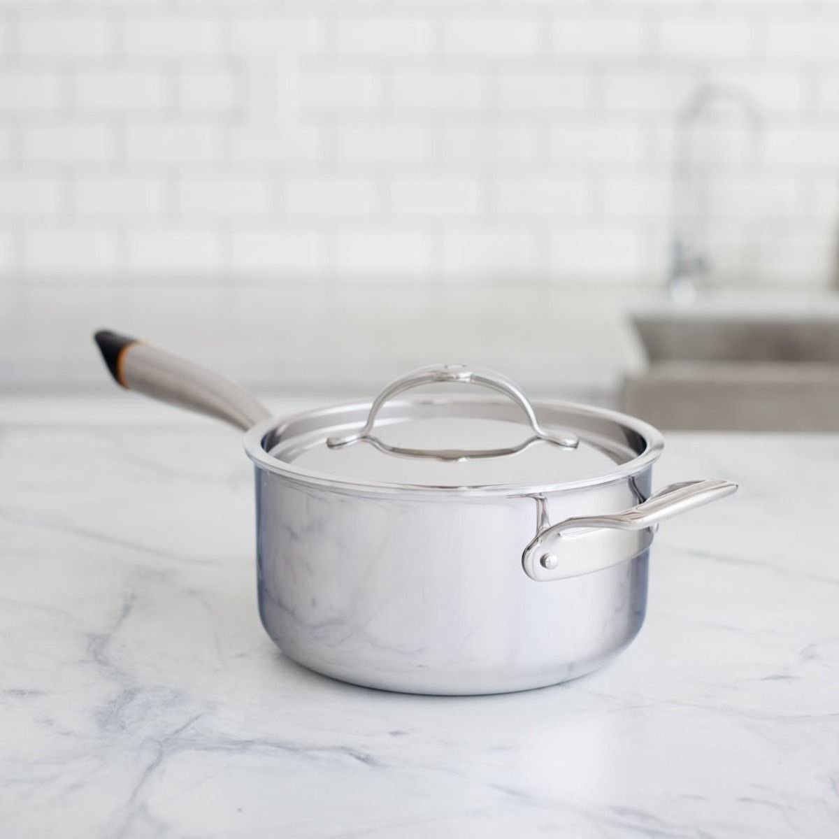 Hestan Cue 3.5 Qt. Smart Sauce Pot | Stainless Steel 5 Hestan Cue 3.5 Qt. Smart Sauce Pot | Stainless Steel - Image 3