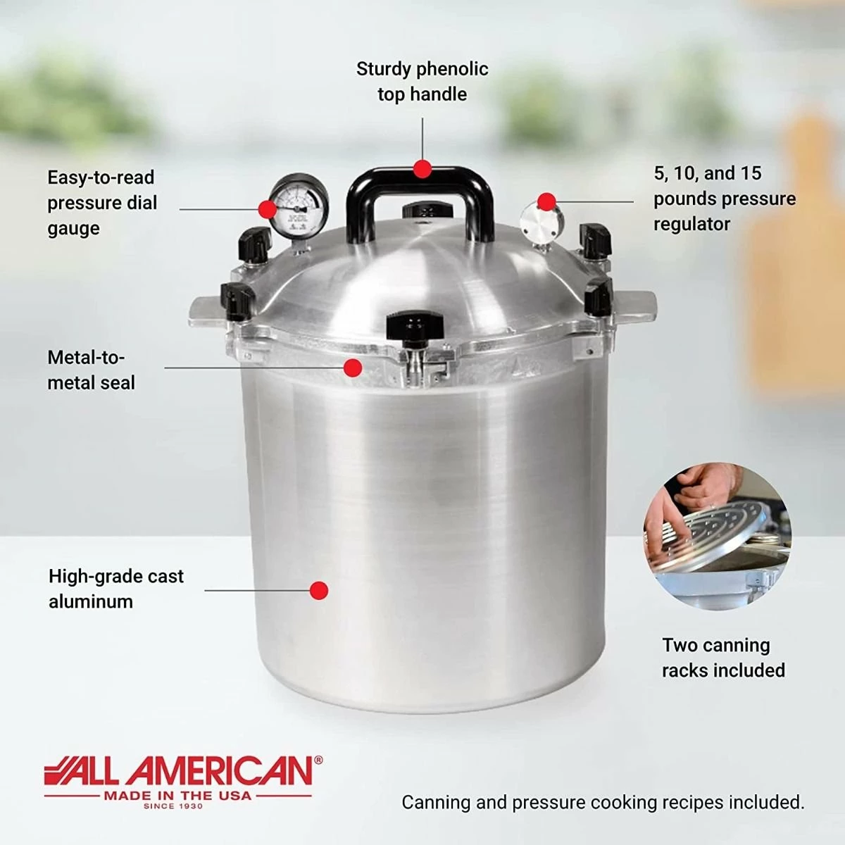 All American 1930 No. 925 Pressure Canner & Cooker | 25-Quart - Image 2