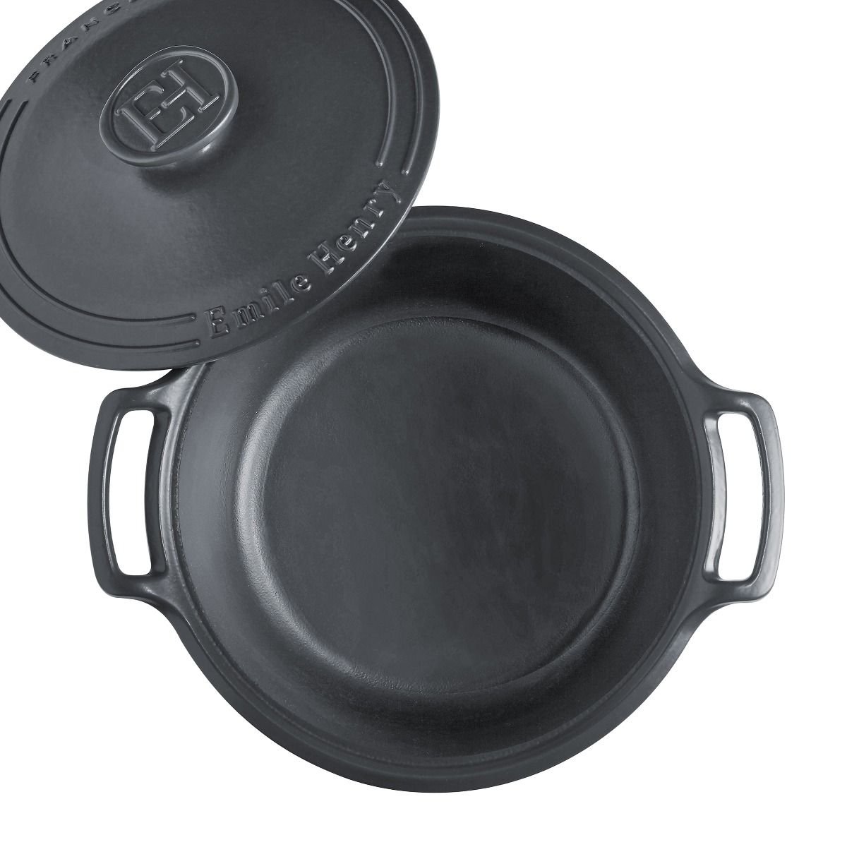 Emile Henry 6-Quart Sublime Stewpot | Graphite Emile Henry 6-Quart Sublime Stewpot | Graphite -STAUB Shop 734760 sublime dutch oven top open