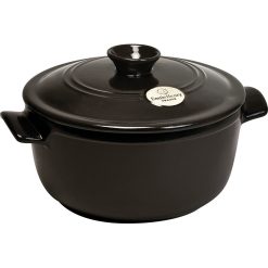 Emile Henry 4.2 Qt. Round Dutch Oven | Charcoal