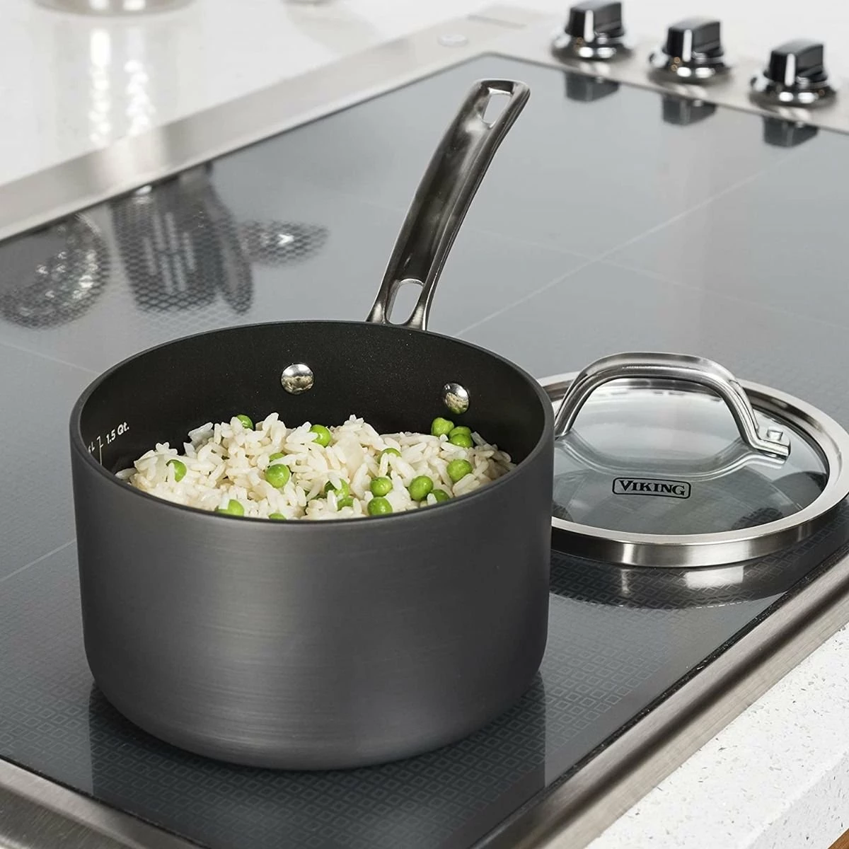 Viking Hard Anodized Nonstick Saucepan | 2-Quart - Image 3