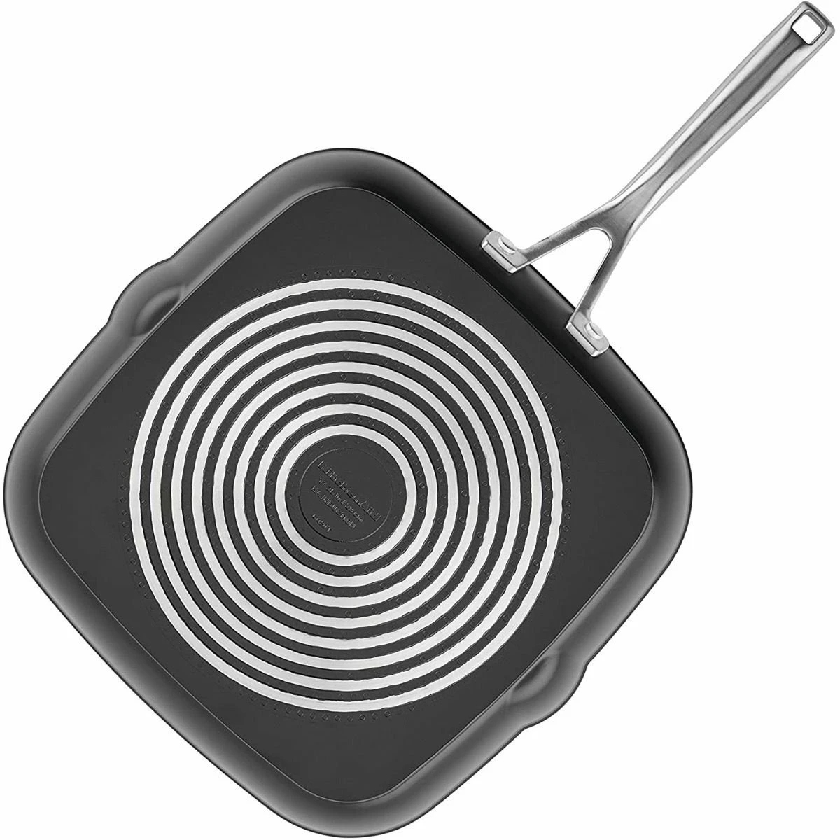 KitchenAid Non-Electrics KitchenAid Nonstick Hard Anodized Induction Square Grill Pan/Griddle With Pouring Spouts | 11.25" - Image 4