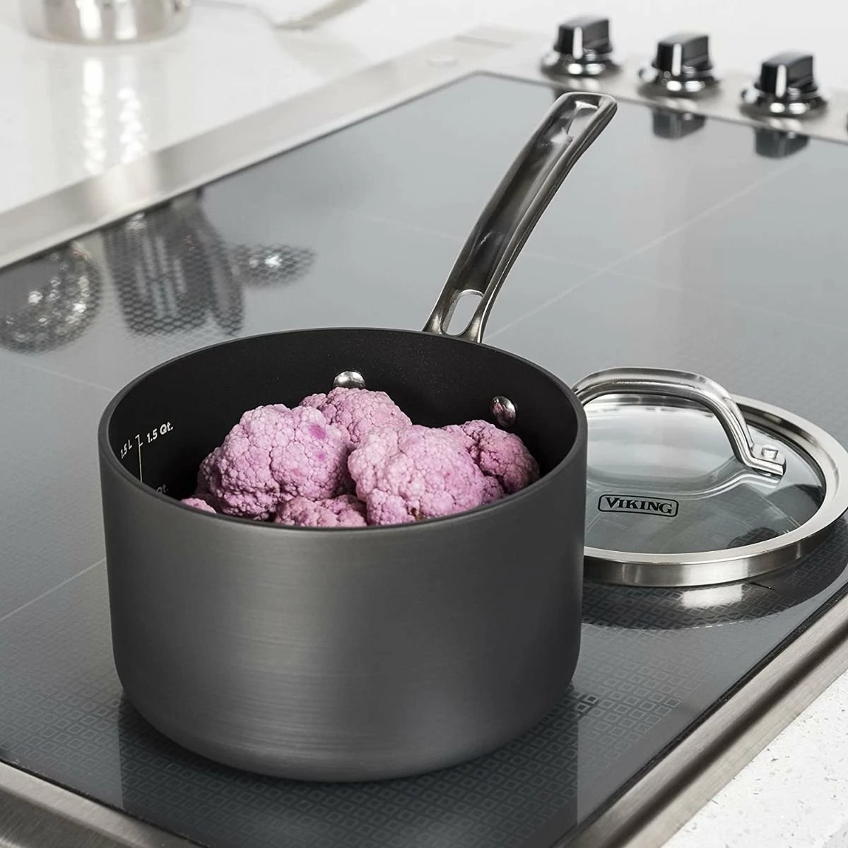 Viking Hard Anodized Nonstick Saucepan | 2-Quart - Image 4