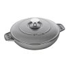Staub 24 Oz Round Covered Braiser | Graphite Grey -STAUB Shop 872078003746 1