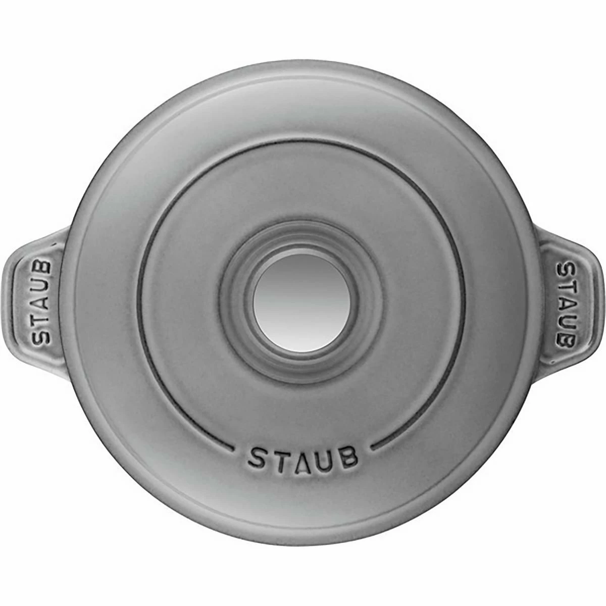 Staub 24 Oz Round Covered Braiser | Graphite Grey - Image 3