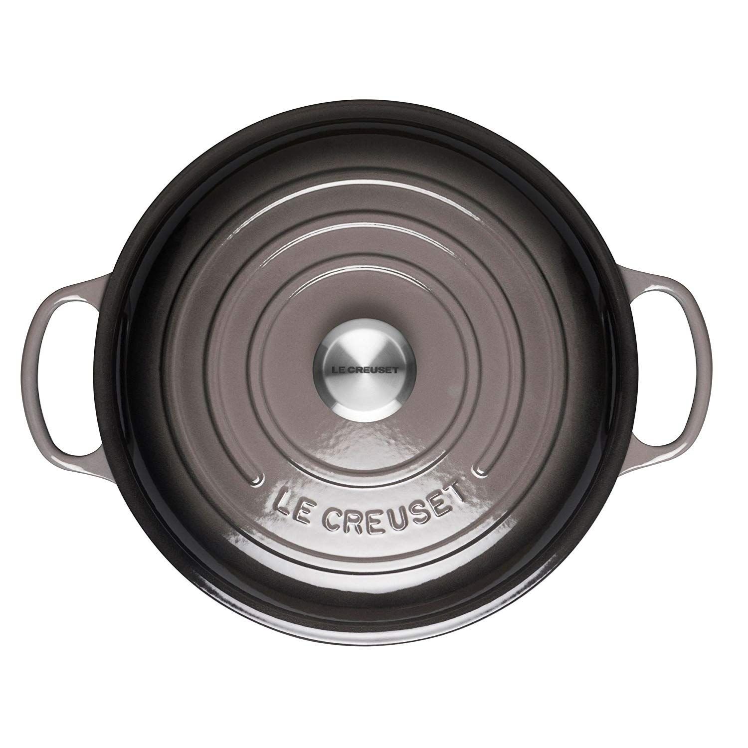 Le Creuset 2.25 Qt. Signature Enameled Cast Iron Braiser with Stainless Steel Knob | Oyster Grey Le Creuset 2.25 Qt. Signature Enameled Cast Iron Braiser With Stainless Steel Knob | Oyster Grey -STAUB Shop actual top oyster