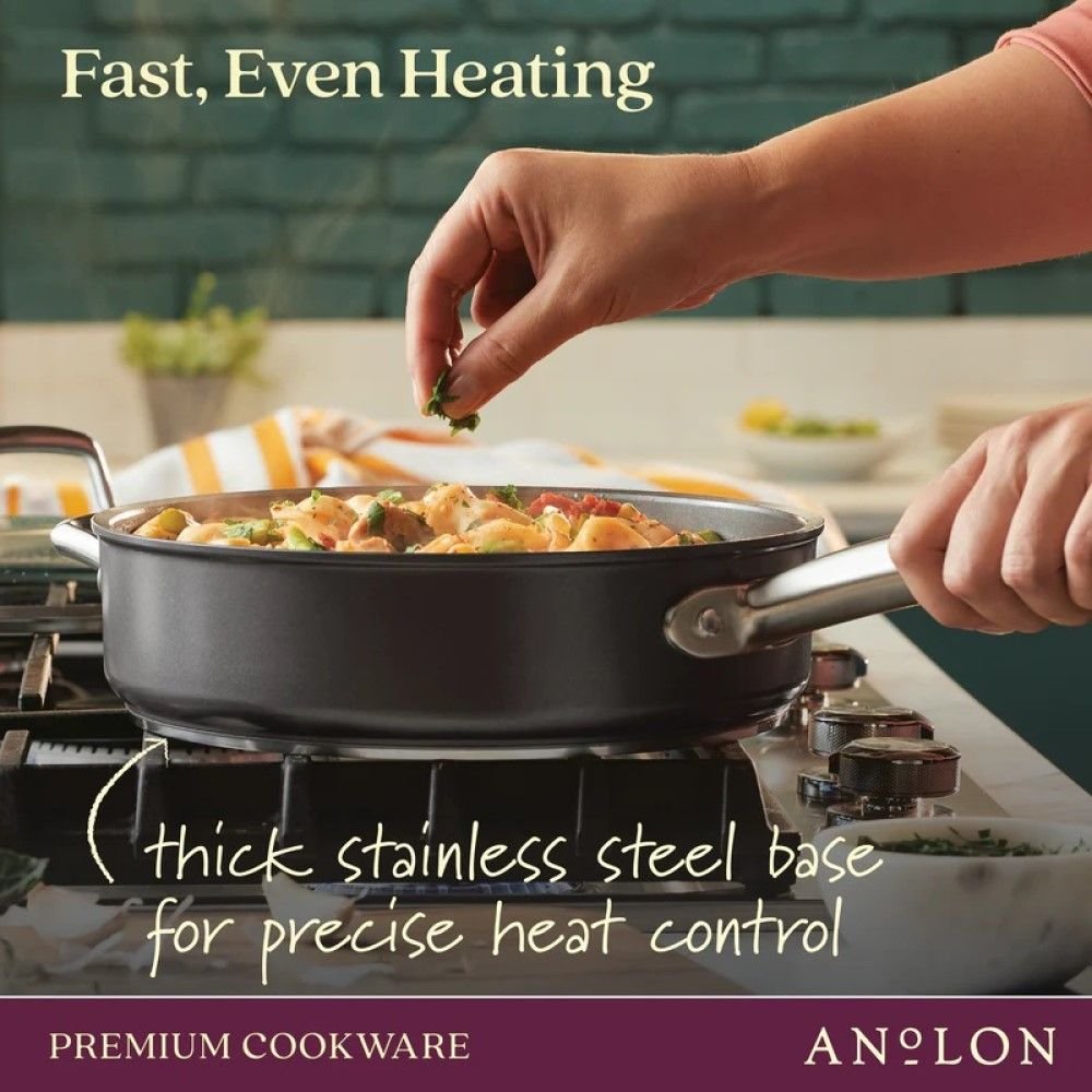 Anolon Cookware Anolon Accolade 8" & 10" Fry Pan Set 5 Anolon Cookware Anolon Accolade 8" & 10" Fry Pan Set - Image 3