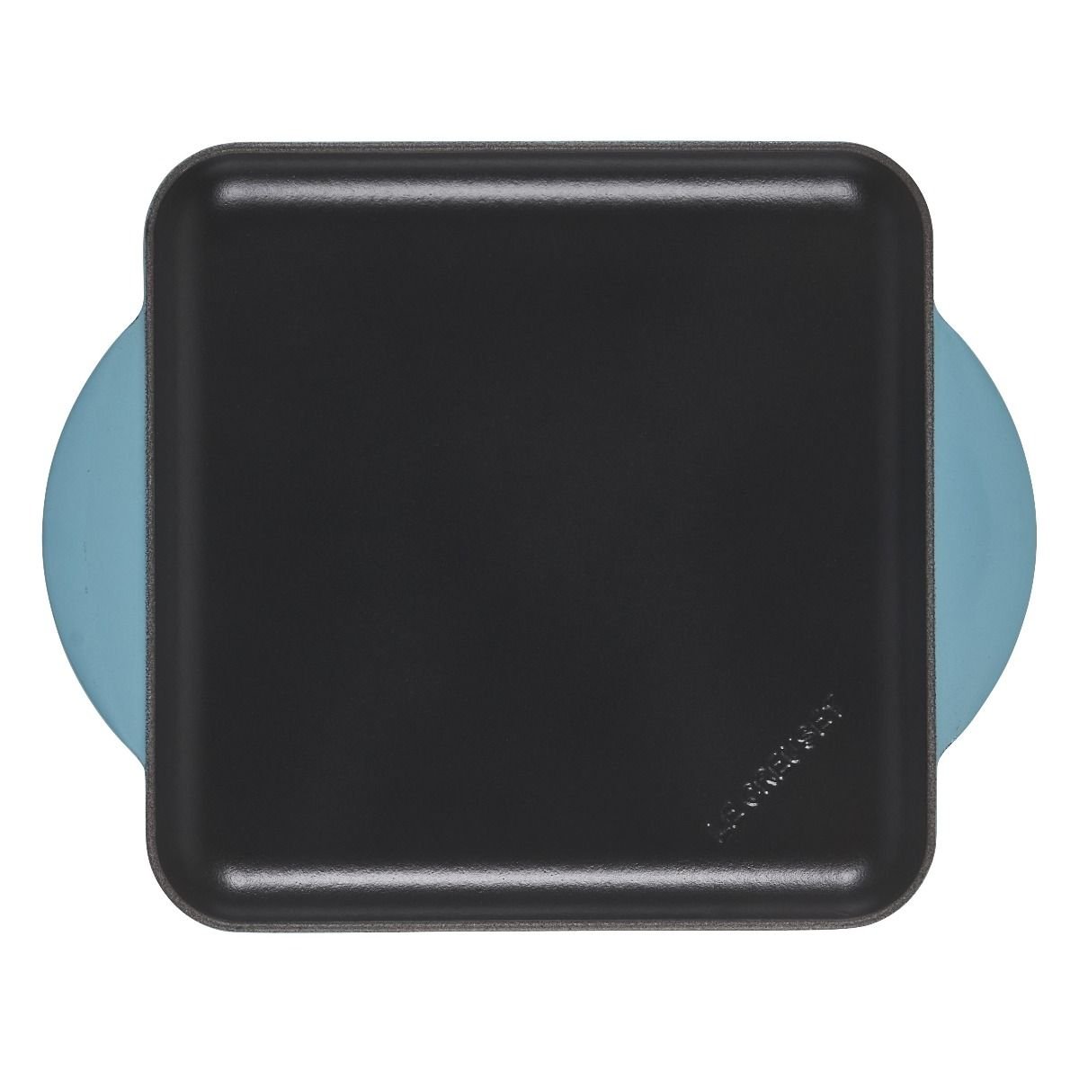 Le Creuset 9.5" Square Signature Enameled Cast Iron Griddle Pan | Caribbean Blue Le Creuset 9.5" Square Signature Enameled Cast Iron Griddle Pan | Caribbean Blue -STAUB Shop cargriddle2