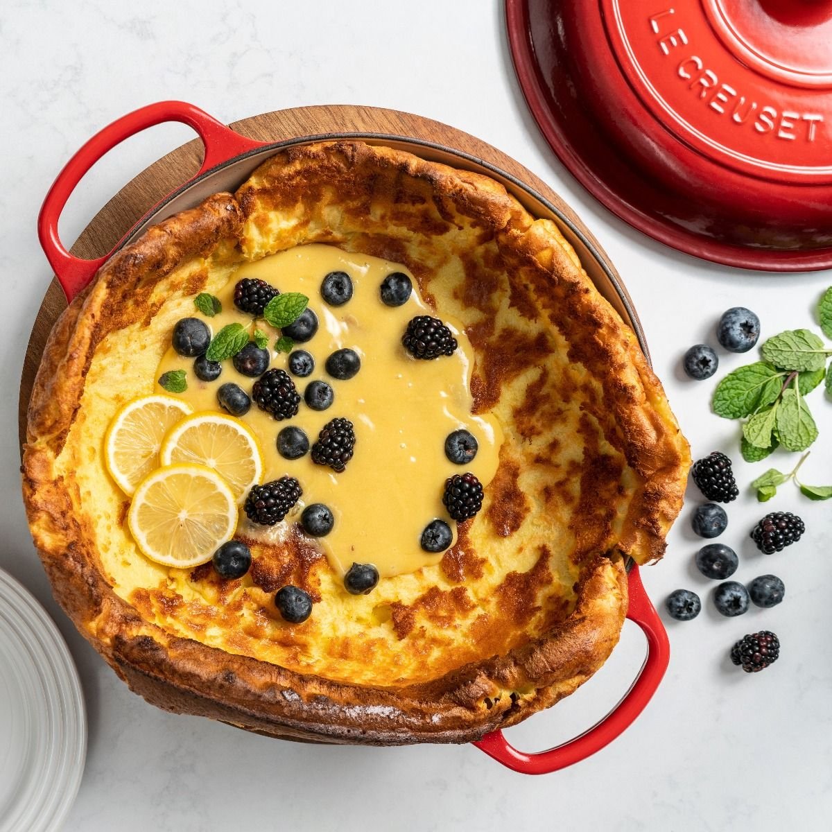 Le Creuset 3.5 Qt. Signature Enameled Cast Iron Braiser With Stainless Steel Knob | Cerise/Cherry Red 7 Le Creuset 3.5 Qt. Signature Enameled Cast Iron Braiser With Stainless Steel Knob | Cerise/Cherry Red - Image 5