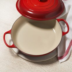 Le Creuset 3.5 Qt. Signature Enameled Cast Iron Braiser With Stainless Steel Knob | Cerise/Cherry Red 18 Le Creuset 3.5 Qt. Signature Enameled Cast Iron Braiser With Stainless Steel Knob | Cerise/Cherry Red -STAUB Shop cer4
