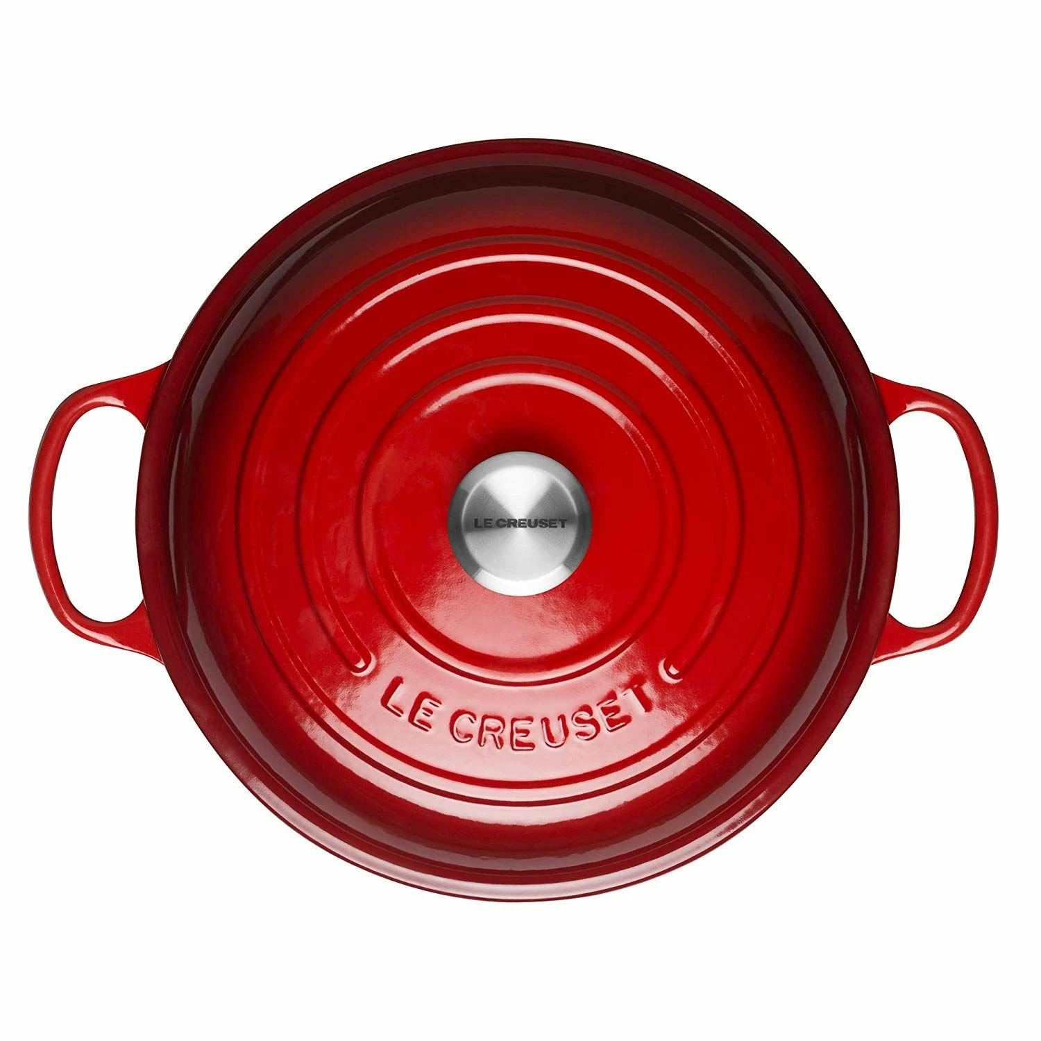 Le Creuset 2.25 Qt. Signature Enameled Cast Iron Braiser With Stainless Steel Knob | Cerise/Cherry Red - Image 3