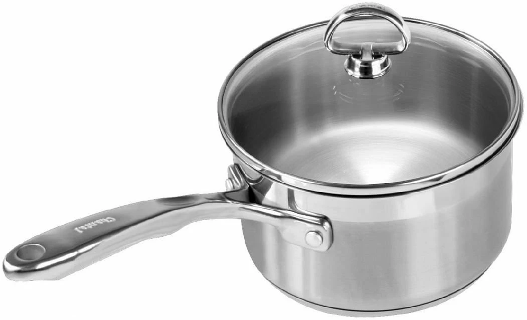 Chantal 21 Steel Induction Saucepan W/ Glass Lid - 2 Quart