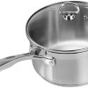 Chantal 21 Steel Induction Saucepan W/ Glass Lid - 3.5 Quart -STAUB Shop chantal 21 steel 3.5qt saucepan glass lid slin35 2035 compressed