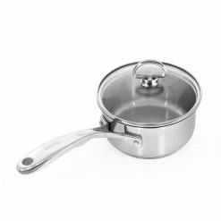 Chantal 21 Steel Induction Saucepan W/ Glass Lid - 1 Quart