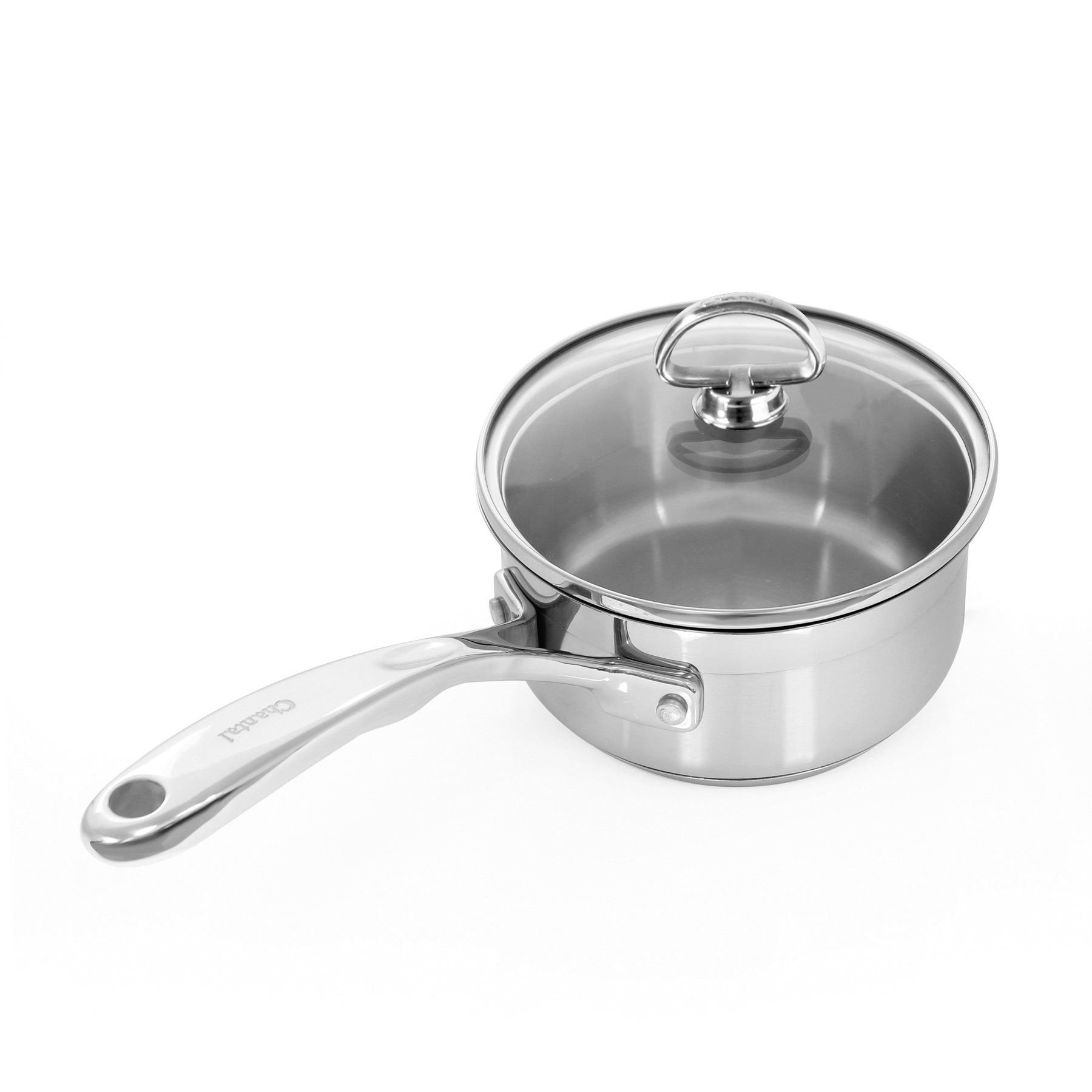 Chantal 21 Steel Induction Saucepan w/ Glass Lid - 1 Quart Chantal 21 Steel Induction Saucepan W/ Glass Lid - 1 Quart -STAUB Shop chantal 21 steel induction saucepan with glass lid 1 qt slin35 140 1