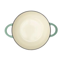Cuisinart Chef's Classic Enameled Cast Iron 2-in-1 Multipurpose Set | Sage Green 10 Cuisinart Chef's Classic Enameled Cast Iron 2-in-1 Multipurpose Set | Sage Green -STAUB Shop ci5528 2sg allpurpose topview