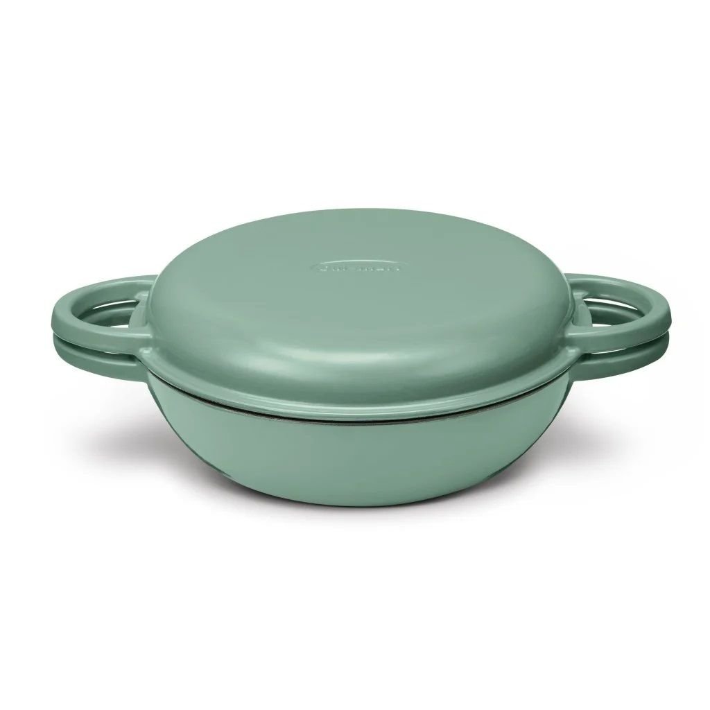 Cuisinart Chef's Classic Enameled Cast Iron 2-in-1 Multipurpose Set | Sage Green 5 Cuisinart Chef's Classic Enameled Cast Iron 2-in-1 Multipurpose Set | Sage Green - Image 3