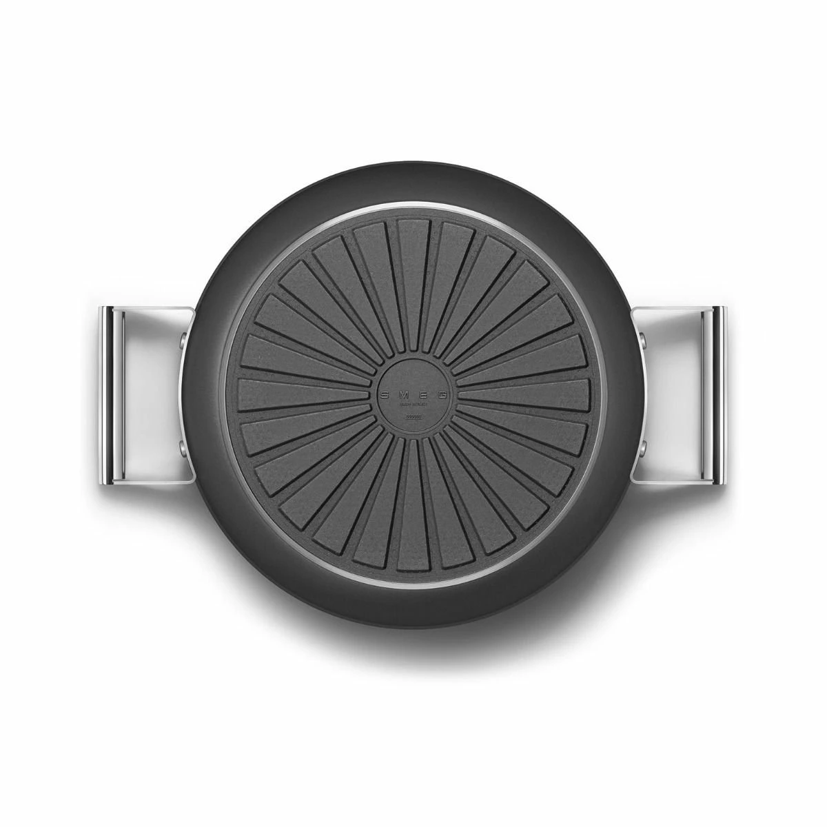 SMEG 4 Qt. Nonstick Deep Pan With Lid | Black - Image 4