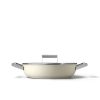 SMEG 4 Qt. Nonstick Deep Pan With Lid | Cream -STAUB Shop ckfd2811crm