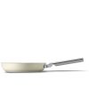 SMEG 9.5" Nonstick Fry Pan | Cream 2 SMEG 9.5" Nonstick Fry Pan | Cream -STAUB Shop ckff2401crm