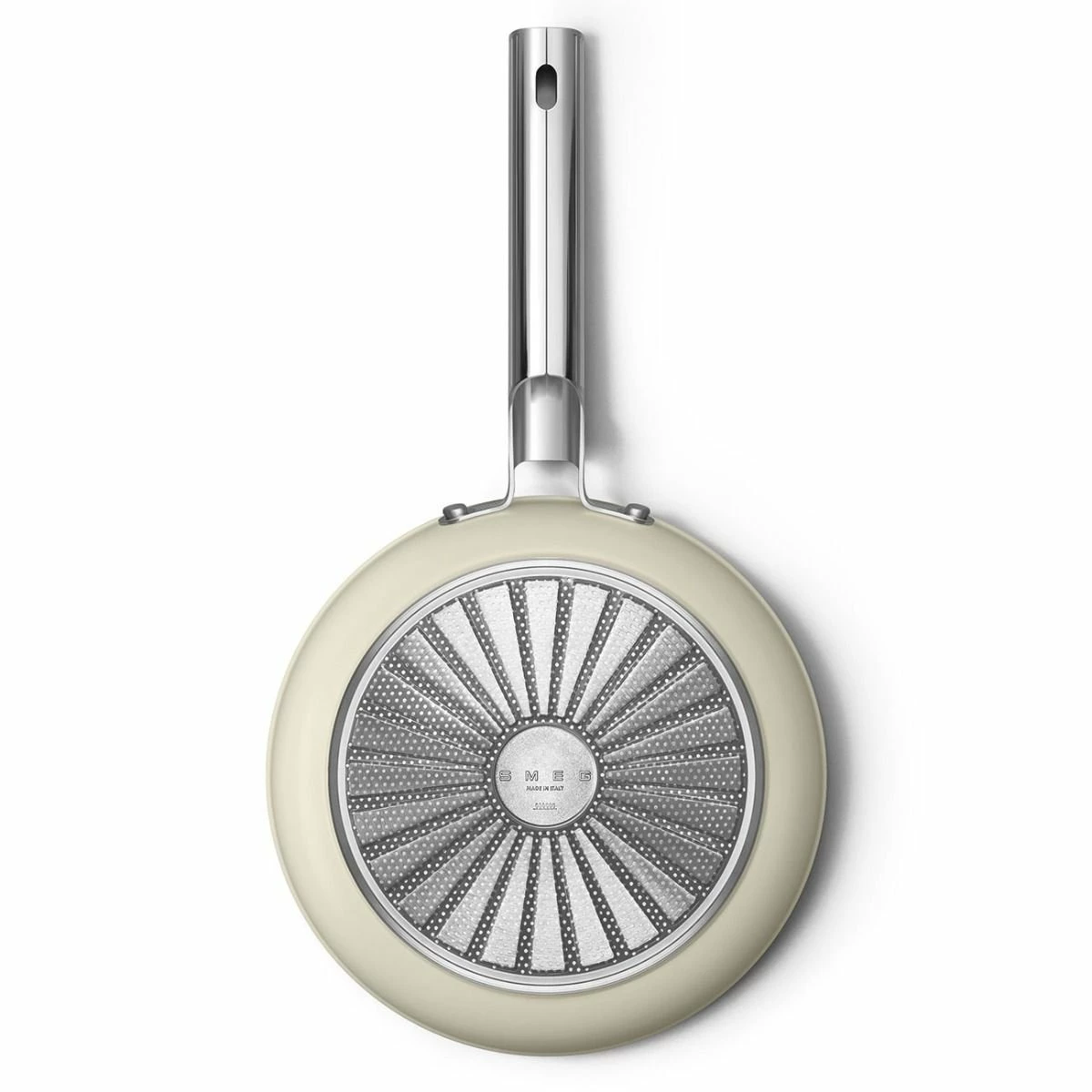 SMEG 9.5" Nonstick Fry Pan | Cream - Image 4