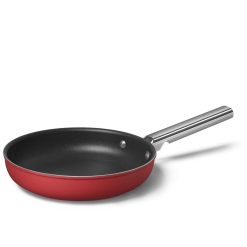 SMEG 9.5" Nonstick Fry Pan | Red -STAUB Shop ckff2401rdm 1
