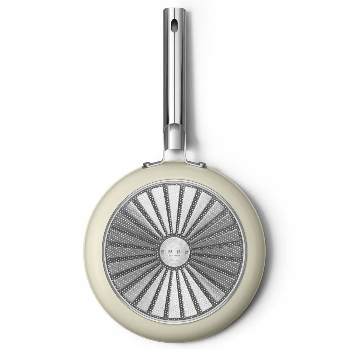 SMEG 10" Nonstick Fry Pan | Cream - Image 4