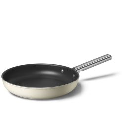 SMEG 11" Nonstick Fry Pan | Cream -STAUB Shop ckff2801crm 1