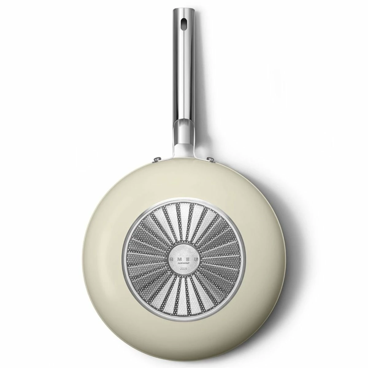 SMEG 12" Nonstick Wok | Cream - Image 4