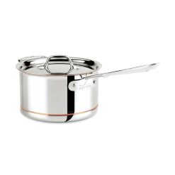 All-Clad Copper Core 5-Ply Bonded Stainless Steel Saucepan | 4 Qt.