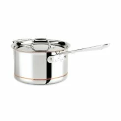 All-Clad Copper Core 5-Ply Bonded Stainless Steel Saucepan | 4 Qt.