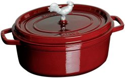 Staub 5.75 Qt. Oval Coq Au Vin Cocotte/Dutch Oven | Grenadine