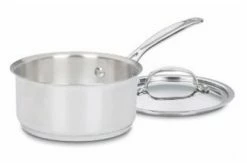 Cuisinart Chef's Classic Stainless Steel 1-Quart Saucepan With Lid