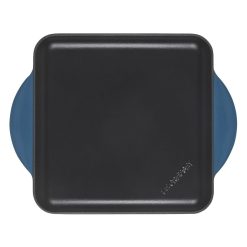 Le Creuset 9.5" Square Signature Enameled Cast Iron Griddle Pan | Deep Teal -STAUB Shop deepgriddle2
