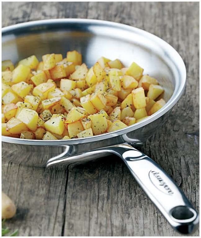 Demeyere Atlantis Frying Pan - Proline 9.4" Demeyere Atlantis Frying Pan - Proline 9.4" -STAUB Shop demeyere atlantis proline frypan life1 compressed 1 1